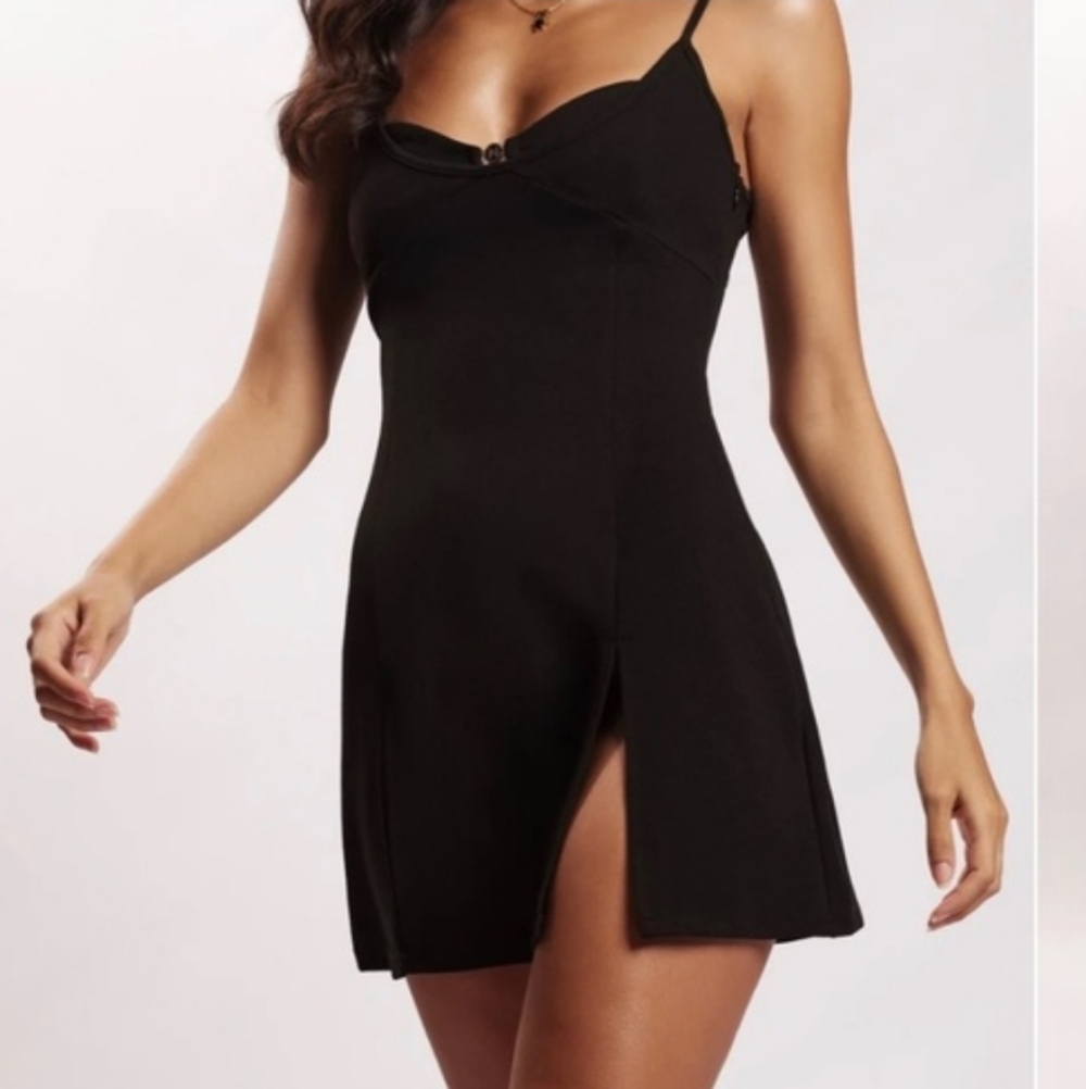 Meshki Lex Black Mini Dress Small